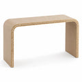 Mesa consola de madera con detalles