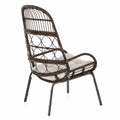 Silla de rat¨¢n y acero con c