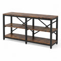 Mesa consola de madera y metal 12